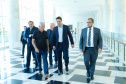 O governador Carlos Massa Ratinho Junior reúne-se com a bancada de deputados federais do Paraná.