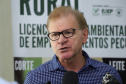 O governador Carlos Massa Ratinho Junior lançou nesta segunda-feira (27) o programa Descomplica Rural para agilizar os processos de licenciamento ambiental no campo. O objetivo é induzir o desenvolvimento sustentável com metodologia mais moderna, e permitir a geração de novos negócios e mais empregos.Foto: José Fernando Ogura/AEN