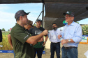 O secretário estadual da Agricultura e do Abastecimento, Norberto Ortigara, participou nesta quarta-feira (29), em Cambé, do 19º BelaSafra 2020, evento da Belagrícola que está apresentando as últimas tecnologias para maximizar a produtividade no campo. O diretor-presidente da Agência de Defesa Agropecuária do Paraná (Adapar), Otamir Cesar Martins, e o deputado estadual Tiago Amaral, também estiveram no evento. Foto: SEAB