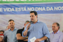 O Governador Carlos Massa Ratinho Junior entrega a ordem de serviço para as obras de duplicação do trecho Norte da Avenida Rui Barbosa, um dos principais eixos viários de São José dos Pinhais, na Região Metropolitana de Curitiba.  São José dos Pinhais, 29/01/2020 - Foto: Geraldo Bubniak/AEN