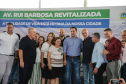O Governador Carlos Massa Ratinho Junior entrega a ordem de serviço para as obras de duplicação do trecho Norte da Avenida Rui Barbosa, um dos principais eixos viários de São José dos Pinhais, na Região Metropolitana de Curitiba.  São José dos Pinhais, 29/01/2020 - Foto: Geraldo Bubniak/AEN