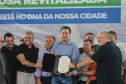 O Governador Carlos Massa Ratinho Junior entrega a ordem de serviço para as obras de duplicação do trecho Norte da Avenida Rui Barbosa, um dos principais eixos viários de São José dos Pinhais, na Região Metropolitana de Curitiba.  São José dos Pinhais, 29/01/2020 - Foto: Geraldo Bubniak/AEN