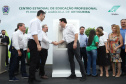 O governador Carlos Massa Ratinho Junior inaugurou nesta sexta-feira (31) a primeira escola técnica de operação florestal do Brasil, em Ortigueira, nos Campos Gerais. O Centro Estadual de Educação Profissional Florestal e Agrícola é fruto de uma parceria entre o Governo do Estado, a Klabin e a prefeitura. O investimento total foi de R$ 35 milhões, sendo R$ 12 milhões repassados pela Secretaria da Educação e do Esporte. Foto: José Fernando Ogura/AEN