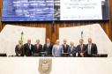 Ratinho Junior destacou que Assembleia foi importante para que o Governo do Estado pudesse modernizar a máquina pública ao longo dos primeiros 12 meses de mandato, garantindo reformas que o Estado precisava fazer.

Foto: Rodrigo Felix Leal