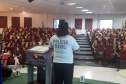 A Polícia Civil do Paraná (PCPR) participou da abertura da semana pedagógica promovida pela pela Secretaria de Educação, Cultura e Esporte nesta segunda-feira (3), na Universidade Federal do Paraná, sede de Matinhos, no Litoral do Estado. Cerca de 400 educadores da rede municipal estiveram presente no evento.
Foto: PCPR