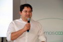 O presidente da Copel, Daniel Slaviero, e o superintendente de Projetos Especiais, Júlio Omori, estiveram ontem no Show Rural, em Cascavel, em reuniões com empresários e produtores das regiões Oeste e Sudoeste.
Foto: Valdenir Cavalheiro/Copel