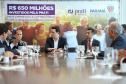 A empresa de medicamentos Prati-Donaduzzi confirmou nesta quarta-feira (5), em evento com o governador Carlos Massa Ratinho Junior, no Palácio Iguaçu, investimentos de R$ 650 milhões nos próximos três anos na ampliação da sua planta em Toledo, no Oeste do Paraná.   -  Curitiba, 05/02/2020  -  Foto: José Fernando Ogura/AEN