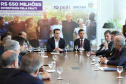 A empresa de medicamentos Prati-Donaduzzi confirmou nesta quarta-feira (5), em evento com o governador Carlos Massa Ratinho Junior, no Palácio Iguaçu, investimentos de R$ 650 milhões nos próximos três anos na ampliação da sua planta em Toledo, no Oeste do Paraná.   -  Curitiba, 05/02/2020  -  Foto: José Fernando Ogura/AEN