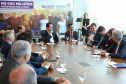 A empresa de medicamentos Prati-Donaduzzi confirmou nesta quarta-feira (5), em evento com o governador Carlos Massa Ratinho Junior, no Palácio Iguaçu, investimentos de R$ 650 milhões nos próximos três anos na ampliação da sua planta em Toledo, no Oeste do Paraná.   -  Curitiba, 05/02/2020  -  Foto: José Fernando Ogura/AEN