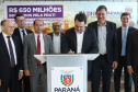 A empresa de medicamentos Prati-Donaduzzi confirmou nesta quarta-feira (5), em evento com o governador Carlos Massa Ratinho Junior, no Palácio Iguaçu, investimentos de R$ 650 milhões nos próximos três anos na ampliação da sua planta em Toledo, no Oeste do Paraná.   -  Curitiba, 05/02/2020  -  Foto: José Fernando Ogura/AEN