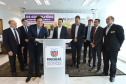 A empresa de medicamentos Prati-Donaduzzi confirmou nesta quarta-feira (5), em evento com o governador Carlos Massa Ratinho Junior, no Palácio Iguaçu, investimentos de R$ 650 milhões nos próximos três anos na ampliação da sua planta em Toledo, no Oeste do Paraná.   -  Curitiba, 05/02/2020  -  Foto: José Fernando Ogura/AEN