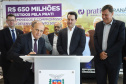 A empresa de medicamentos Prati-Donaduzzi confirmou nesta quarta-feira (5), em evento com o governador Carlos Massa Ratinho Junior, no Palácio Iguaçu, investimentos de R$ 650 milhões nos próximos três anos na ampliação da sua planta em Toledo, no Oeste do Paraná.   -  Curitiba, 05/02/2020  -  Foto: José Fernando Ogura/AEN