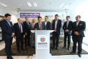 A empresa de medicamentos Prati-Donaduzzi confirmou nesta quarta-feira (5), em evento com o governador Carlos Massa Ratinho Junior, no Palácio Iguaçu, investimentos de R$ 650 milhões nos próximos três anos na ampliação da sua planta em Toledo, no Oeste do Paraná.   -  Curitiba, 05/02/2020  -  Foto: José Fernando Ogura/AEN