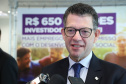 A empresa de medicamentos Prati-Donaduzzi confirmou nesta quarta-feira (5), em evento com o governador Carlos Massa Ratinho Junior, no Palácio Iguaçu, investimentos de R$ 650 milhões nos próximos três anos na ampliação da sua planta em Toledo, no Oeste do Paraná. Na foto,  Eduardo Bekin, diretor-presidente da Invest Paraná   -  Curitiba, 05/02/2020  -  Foto: José Fernando Ogura/AEN
