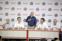 O governador Carlos Massa Ratinho Junior participa nesta quarta-feira (05) do Show Rural Coopavel, em Cascavel, no Oeste do Paraná. Às 15 horas, Ratinho Junior recebeu a imprensa para entrevista coletiva. O encontro será na estruturação de administração do evento. Em seguida, o governador visitará os estandes da feira.
Foto Gilson Abreu/Aen
