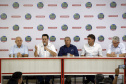 O governador Carlos Massa Ratinho Junior participa nesta quarta-feira (05) do Show Rural Coopavel, em Cascavel, no Oeste do Paraná. Às 15 horas, Ratinho Junior recebeu a imprensa para entrevista coletiva. O encontro será na estruturação de administração do evento. Em seguida, o governador visitará os estandes da feira.
Foto Gilson Abreu/Aen

