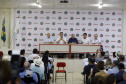 O governador Carlos Massa Ratinho Junior participa nesta quarta-feira (05) do Show Rural Coopavel, em Cascavel, no Oeste do Paraná. Às 15 horas, Ratinho Junior recebeu a imprensa para entrevista coletiva. O encontro será na estruturação de administração do evento. Em seguida, o governador visitará os estandes da feira.
Foto Gilson Abreu/Aen
