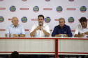 O governador Carlos Massa Ratinho Junior participa nesta quarta-feira (05) do Show Rural Coopavel, em Cascavel, no Oeste do Paraná. Às 15 horas, Ratinho Junior recebeu a imprensa para entrevista coletiva. O encontro será na estruturação de administração do evento. Em seguida, o governador visitará os estandes da feira.
Foto Gilson Abreu/Aen
