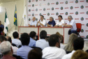 O governador Carlos Massa Ratinho Junior participa nesta quarta-feira (05) do Show Rural Coopavel, em Cascavel, no Oeste do Paraná. Às 15 horas, Ratinho Junior recebeu a imprensa para entrevista coletiva. O encontro será na estruturação de administração do evento. Em seguida, o governador visitará os estandes da feira.
Foto Gilson Abreu/Aen
