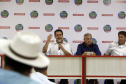 O governador Carlos Massa Ratinho Junior participa nesta quarta-feira (05) do Show Rural Coopavel, em Cascavel, no Oeste do Paraná. Às 15 horas, Ratinho Junior recebeu a imprensa para entrevista coletiva. O encontro será na estruturação de administração do evento. Em seguida, o governador visitará os estandes da feira.
Foto Gilson Abreu/Aen
