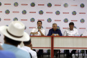 O governador Carlos Massa Ratinho Junior participa nesta quarta-feira (05) do Show Rural Coopavel, em Cascavel, no Oeste do Paraná. Às 15 horas, Ratinho Junior recebeu a imprensa para entrevista coletiva. O encontro será na estruturação de administração do evento. Em seguida, o governador visitará os estandes da feira.
Foto Gilson Abreu/Aen
