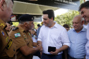 O governador Carlos Massa Ratinho Junior participa nesta quarta-feira (05) do Show Rural Coopavel, em Cascavel, no Oeste do Paraná. Às 15 horas, Ratinho Junior recebeu a imprensa para entrevista coletiva. O encontro será na estruturação de administração do evento. Em seguida, o governador visitará os estandes da feira.
Foto Gilson Abreu/Aen

