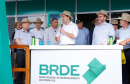 O Banco Regional de Desenvolvimento do Extremo Sul (BRDE) lançou nesta quinta-feira (06), no Show Rural em Cascavel (Oeste), o edital de chamamento público do programa BRDE Labs, voltado ao apoio, capacitação e aporte financeiro de startups. Na solenidade, que teve a presença do governador Carlos Massa Ratinho Junior, também foram assinados contratos de crédito com cooperativas agroindustriais. - Cascavel, 06/02/2020 - Foto: Rodrigo Félix Leal/AEN