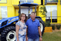 O governador Carlos Massa Ratinho Junior entregou nesta quinta-feira (06), durante o Show Rural, em Cascavel, as chaves de mais um trator do programa Trator Solidário. Os beneficiados foram o criador de vacas de leite Roque Selzler e sua mulher, Leonete, moradores de Pato Bragado. - Cascavel, 06/02/2020 -  Foto: Gilson Abreu/AEN