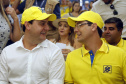O governador Carlos Massa Ratinho Junior entregou nesta quinta-feira (06), durante o Show Rural, em Cascavel, as chaves de mais um trator do programa Trator Solidário. Os beneficiados foram o criador de vacas de leite Roque Selzler e sua mulher, Leonete, moradores de Pato Bragado. - Cascavel, 06/02/2020 -  Foto: Gilson Abreu/AEN