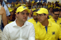 O governador Carlos Massa Ratinho Junior entregou nesta quinta-feira (06), durante o Show Rural, em Cascavel, as chaves de mais um trator do programa Trator Solidário. Os beneficiados foram o criador de vacas de leite Roque Selzler e sua mulher, Leonete, moradores de Pato Bragado. - Cascavel, 06/02/2020 -  Foto: Gilson Abreu/AEN