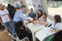 A ação encaminhou mais de 700 pessoas para vagas de empregos, e registrou cerca de 200 agendamentos para emissão da carteira de identidade nesta sexta-feira (07). 
Foto: SEJUF