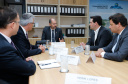TRANSPORTE TERRESTRE  -  Governador Carlos Massa Ratinho Junior durante reunião com o Secretário Nacional de Transporte Terrestre, Marcelo da Costa, nesta terça-feira (11).  -  Brasília, 11/02/2020  -  Foto: Rodrigo Félix Leal/AEN