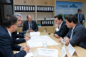 TRANSPORTE TERRESTRE  -  Governador Carlos Massa Ratinho Junior durante reunião com o Secretário Nacional de Transporte Terrestre, Marcelo da Costa, nesta terça-feira (11).  -  Brasília, 11/02/2020  -  Foto: Rodrigo Félix Leal/AEN