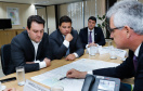 TRANSPORTE TERRESTRE  -  Governador Carlos Massa Ratinho Junior durante reunião com o Secretário Nacional de Transporte Terrestre, Marcelo da Costa, nesta terça-feira (11).  -  Brasília, 11/02/2020  -  Foto: Rodrigo Félix Leal/AEN