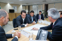 TRANSPORTE TERRESTRE  -  Governador Carlos Massa Ratinho Junior durante reunião com o Secretário Nacional de Transporte Terrestre, Marcelo da Costa, nesta terça-feira (11).  -  Brasília, 11/02/2020  -  Foto: Rodrigo Félix Leal/AEN