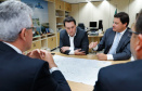 TRANSPORTE TERRESTRE  -  Governador Carlos Massa Ratinho Junior durante reunião com o Secretário Nacional de Transporte Terrestre, Marcelo da Costa, nesta terça-feira (11).  -  Brasília, 11/02/2020  -  Foto: Rodrigo Félix Leal/AEN