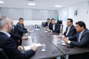 AVIAÇÃO CIVIL  -  Governador Carlos Massa Ratinho Junior durante reunião com o secretário nacional da Aviação Civil (SAC), Ronei Saggioro Glanzmann, em Brasília (DF), na terça-feira (11).  -  Brasília, 11/02/2020  -  Foto: Rodrigo Félix Leal/AEN