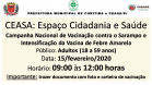 A Ceasa Curitiba vai participar neste sábado (15) da etapa para a ?Campanha Nacional de Vacinação contra o Sarampo e intensificação da Vacina de Febre Amarela?. A ação, que acontecerá das 9 às 12 horas, no Espaço Cidadania e Saúde, próximo ao Mercado de Flores da Ceasa, é destinado a adultos com idade de 18 a 59 anos.  -  Curitiba, 12/02/20120  -  Foto: Divulgação CEASA
