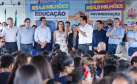 Governador Carlos Massa Ratinho Junior entrega a nova sede do Colégio Estadual Bandeirantes, em Campina Grande do Sul e libera recursos para pavimentação de ruas da cidade - Campina Grande do Sul, 13/02/2020 - Foto: Rodrigo Félix Leal/AEN