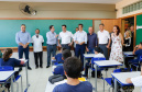 Governador Carlos Massa Ratinho Junior entrega a nova sede do Colégio Estadual Bandeirantes, em Campina Grande do Sul e libera recursos para pavimentação de ruas da cidade - Campina Grande do Sul, 13/02/2020 - Foto: Rodrigo Félix Leal/AEN