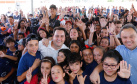 Governador Carlos Massa Ratinho Junior entrega a nova sede do Colégio Estadual Bandeirantes, em Campina Grande do Sul e libera recursos para pavimentação de ruas da cidade - Campina Grande do Sul, 13/02/2020 - Foto: Rodrigo Félix Leal/AEN