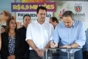 Governador Carlos Massa Ratinho Junior entrega a nova sede do Colégio Estadual Bandeirantes, em Campina Grande do Sul e libera recursos para pavimentação de ruas da cidade - Campina Grande do Sul, 13/02/2020 - Foto: José Fernando Ogura/AEN