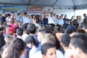 Governador Carlos Massa Ratinho Junior entrega a nova sede do Colégio Estadual Bandeirantes, em Campina Grande do Sul e libera recursos para pavimentação de ruas da cidade - Campina Grande do Sul, 13/02/2020 - Foto: José Fernando Ogura/AEN