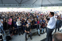Governador Carlos Massa Ratinho Junior entrega a nova sede do Colégio Estadual Bandeirantes, em Campina Grande do Sul e libera recursos para pavimentação de ruas da cidade - Campina Grande do Sul, 13/02/2020 - Foto: José Fernando Ogura/AEN