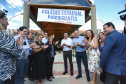 Governador Carlos Massa Ratinho Junior entrega a nova sede do Colégio Estadual Bandeirantes, em Campina Grande do Sul e libera recursos para pavimentação de ruas da cidade - Campina Grande do Sul, 13/02/2020 - Foto: José Fernando Ogura/AEN