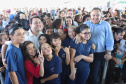 Governador Carlos Massa Ratinho Junior entrega a nova sede do Colégio Estadual Bandeirantes, em Campina Grande do Sul e libera recursos para pavimentação de ruas da cidade - Campina Grande do Sul, 13/02/2020 - Foto: José Fernando Ogura/AEN