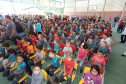 O governador Carlos Massa Ratinho inaugura a Escola Municipal Ana Zorning e confirma recursos para pavimentação, em Rio Negro, região sudeste do Paraná. Presentes no evento: prefeito de Rio Negro, Milton José Paizani; secretário de Desenvolvimento Urbano, João Carlos Ortega; secretário de Educação e do Esporte, Renato Feder; de Agricultura e Abastecimento, Norberto Ortigara; entre outros.Rio Negro, 13-02-20.Foto: Arnaldo Alves / AEN.