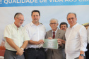 O governador Carlos Massa Ratinho inaugura a Escola Municipal Ana Zorning e confirma recursos para pavimentação, em Rio Negro, região sudeste do Paraná. Presentes no evento: prefeito de Rio Negro, Milton José Paizani; secretário de Desenvolvimento Urbano, João Carlos Ortega; secretário de Educação e do Esporte, Renato Feder; de Agricultura e Abastecimento, Norberto Ortigara; entre outros.Rio Negro, 13-02-20.Foto: Arnaldo Alves / AEN.