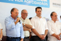 O governador Carlos Massa Ratinho inaugura a Escola Municipal Ana Zorning e confirma recursos para pavimentação, em Rio Negro, região sudeste do Paraná. Presentes no evento: prefeito de Rio Negro, Milton José Paizani; secretário de Desenvolvimento Urbano, João Carlos Ortega; secretário de Educação e do Esporte, Renato Feder; de Agricultura e Abastecimento, Norberto Ortigara; entre outros.Rio Negro, 13-02-20.Foto: Arnaldo Alves / AEN.
