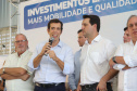 O governador Carlos Massa Ratinho inaugura a Escola Municipal Ana Zorning e confirma recursos para pavimentação, em Rio Negro, região sudeste do Paraná. Presentes no evento: prefeito de Rio Negro, Milton José Paizani; secretário de Desenvolvimento Urbano, João Carlos Ortega; secretário de Educação e do Esporte, Renato Feder; de Agricultura e Abastecimento, Norberto Ortigara; entre outros.Rio Negro, 13-02-20.Foto: Arnaldo Alves / AEN.